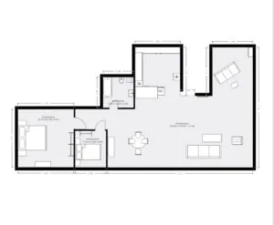Grundriss der Ferienwohnung KaisersBleibe, 140 m²